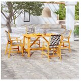  5-dijelni vrtni blagovaonski set od masivnog drva bagrema | shoptok.hr