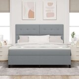 Box spring krevet s madracem svijetlosiva super king tkanina | shoptok.hr