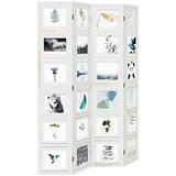  Sobna pregrada s 4 panela bijela od masivnog drva paulovnije 40 x 200 cm | Shoptok.si