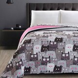 DecoKing Prekrivač Cats Invasion 170x270 cm, siva Cijene