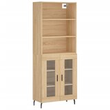 Maison Chic Visoka Komoda - Predalnik sonoma hrast 69,5x34x180 cm inženirski les, (21721933) u