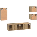  Set TV komoda s policom Zidne s pohranom s vratima 5 pcs hrast artisan 30.5 x 30 x 60 cm | shoptok.hr