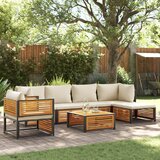vidaXL 7-dijelni set vrtnih sofa s jastucima masivno bagremovo drvo Cijene