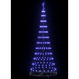 vidaXL LED božično drevesce Modra 138.5 x 138.5 x 399 cm Kovina | Shoptok.si