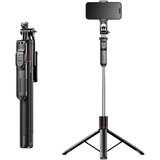 IZMAEL Selfie palica - stabilen tripod s Bluetooth upravljanjem F16 - Črna | Shoptok.si