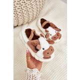  Children's Furry Slippers With Cow Motif Brown Tamorrin Cijene