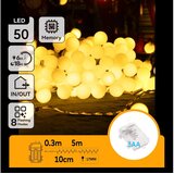Aigostar LED spoljni božićni lanac 50xLED/3xAA/8 funkcija 5,3 m IP44 topla bela | Eponuda.com
