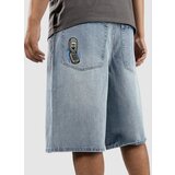 Empyre Ultra Loose Sk8 Denim W Embroidery Kratke hlace light blue | Shoptok.si