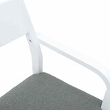 Blagovaonske stolice s jastucima 2 kom. Bijela guma od punog | Eponuda.com