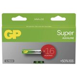  Baterija GP SUPER alkalna LR03 AAA 16 kos 16/1 u