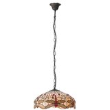 Endon 70824 - Luster na lancu Tiffany DRAGONFLY 3xE27/60W/230V prečnik 41 cm | Eponuda.com