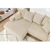 Bobochic Paris Krem baršunasti kutna garnitura Enjoy – | shoptok.hr