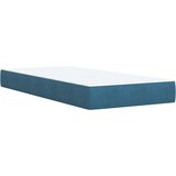 Box spring krevet s madracem plavi 90x200 cm baršunasti | shoptok.hr