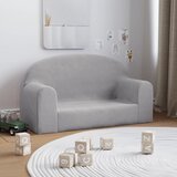 vidaXL Dječji dvosjed svjetlosivi od mekanog pliša | shoptok.hr