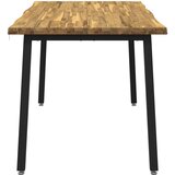  120 x 90 x 75 cm Čvrsto drvo akacije Bijela i crna Pravokutni | shoptok.hr