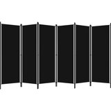 Sobna pregrada sa 6 panela crna 300 x 180 cm | shoptok.hr