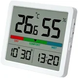 Group - Digitalni termometar sa LCD displejom i higrometrom 2xCR2032 bela