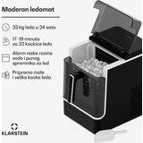 Klarstein Ice Lux ledomat, nehrđajući čelik, 23kg/24h, samopročišćavanje | shoptok.hr