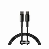 Kabel USB C-C 1m 100W 20V5A Tungsten črn pleten