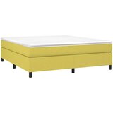  Okvir za krevet s oprugom zeleni 160x200 cm od tkanine Slike