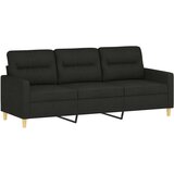  3-dijelni set sofa s jastucima crni od tkanine | shoptok.hr