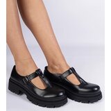 D/CEO marka niezdefiniowana Black platform shoes made of eco-leather Nella | ePonuda.com