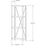 Hanah home polica za knjige london sapphire | ePonuda.com