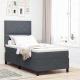  Krevet s opruga kutije Tamno siva 90 x 190 cm Baršun | shoptok.hr
