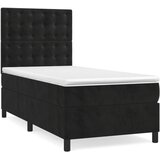 Box spring krevet s madracem crni 90x190 cm baršunasti | shoptok.hr
