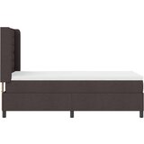 Box Spring krevet s madracem tamnosmeđi 100x200 cm tkanina | shoptok.hr