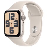 Apple Watch SE v3 GPS 44mm Starlight Aluminium Case with Starlight Sport Band - S/M pametna ura, (21454829) | Shoptok.si