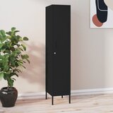 vidaXL omara s ključavnico črna 35x46x180 cm jeklo | Shoptok.si