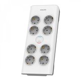 Philips Prenapetostna zaščita z 8 vtičnicami, bela | Shoptok.si