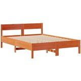  Krevet s regalom za knjige bez madraca 150x200 cm od borovine | shoptok.hr