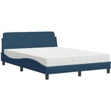  Krevet s madracem plavi 120 x 200 cm od tkanine | shoptok.hr