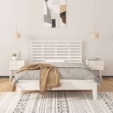  Zidno uzglavlje bijelo 156x3x63 cm od masivne borovine | shoptok.hr