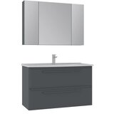 Hanah home Kupatilski ormarić sa umivaonikom i ogledalom (2 komada) Nuvola 100 v2 180 | Eponuda.com