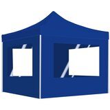 vidaXL Sklopivi šator za zabave sa zidovima aluminijski 2 x 2 m plavi | shoptok.hr