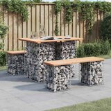  Vrtni stol Gabion dizajn 100x70x72 cm Masivno drvo Bor | shoptok.hr