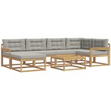  Set vanjskih sofa 7 pcs Bijela i svjetlosiva | Eponuda.ba
