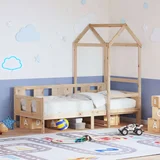  Dnevni krevet s krovom bez madraca 80 x 200 cm masivno drvo