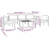  6-dijelna vrtna garnitura s jastucima aluminijska antracit | shoptok.hr