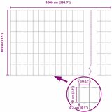 Euro ograda 0,8 x 10 m Željezo prekriveno PVC-om | shoptok.hr