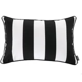WeLoveBeds Černo-bílý povlak na polštář Belts, 40 x 60 cm