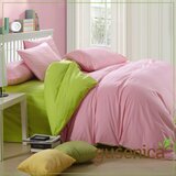  posteljina za bračni krevet roze-zelena Cene