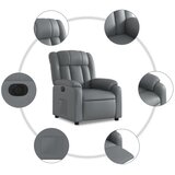  Električni naslonjač od umjetne kože sivi | shoptok.hr