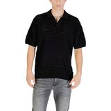 Only & Sons Puloverji ONSGRAYSON DS 5 CHOCHET POLO KNIT NOOS 22031835 Črna | Shoptok.si