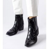 Gemre Black cowboy boots with a small heel Henriette Cene