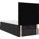 vidaXL Otomanski okvir kreveta s madraca crni 90x190cm od tkanine | shoptok.hr