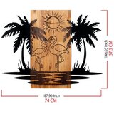 WALLXPERT Zidna dekoracija Havaji, 74 x 57,5 ​​cm, Crna | Eponuda.ba